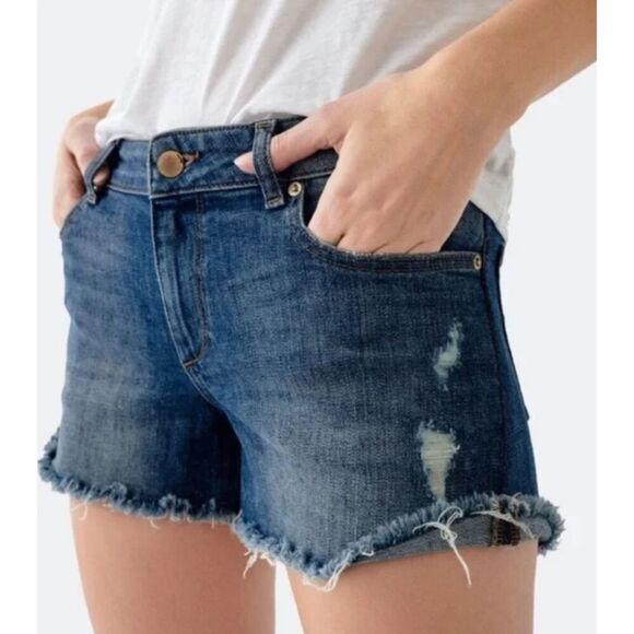 DL1961 Karlie Boyfriend Denim Short Bluegrass Size 29 - Picture 1 of 11